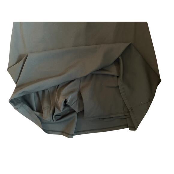 Women M Quince Ultra-Soft Active Dress Olive Racerback Performance Tennis Short - Picture 3 of 6